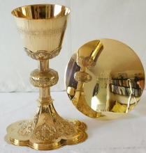 Solid Sterling silver Gothic Chalice